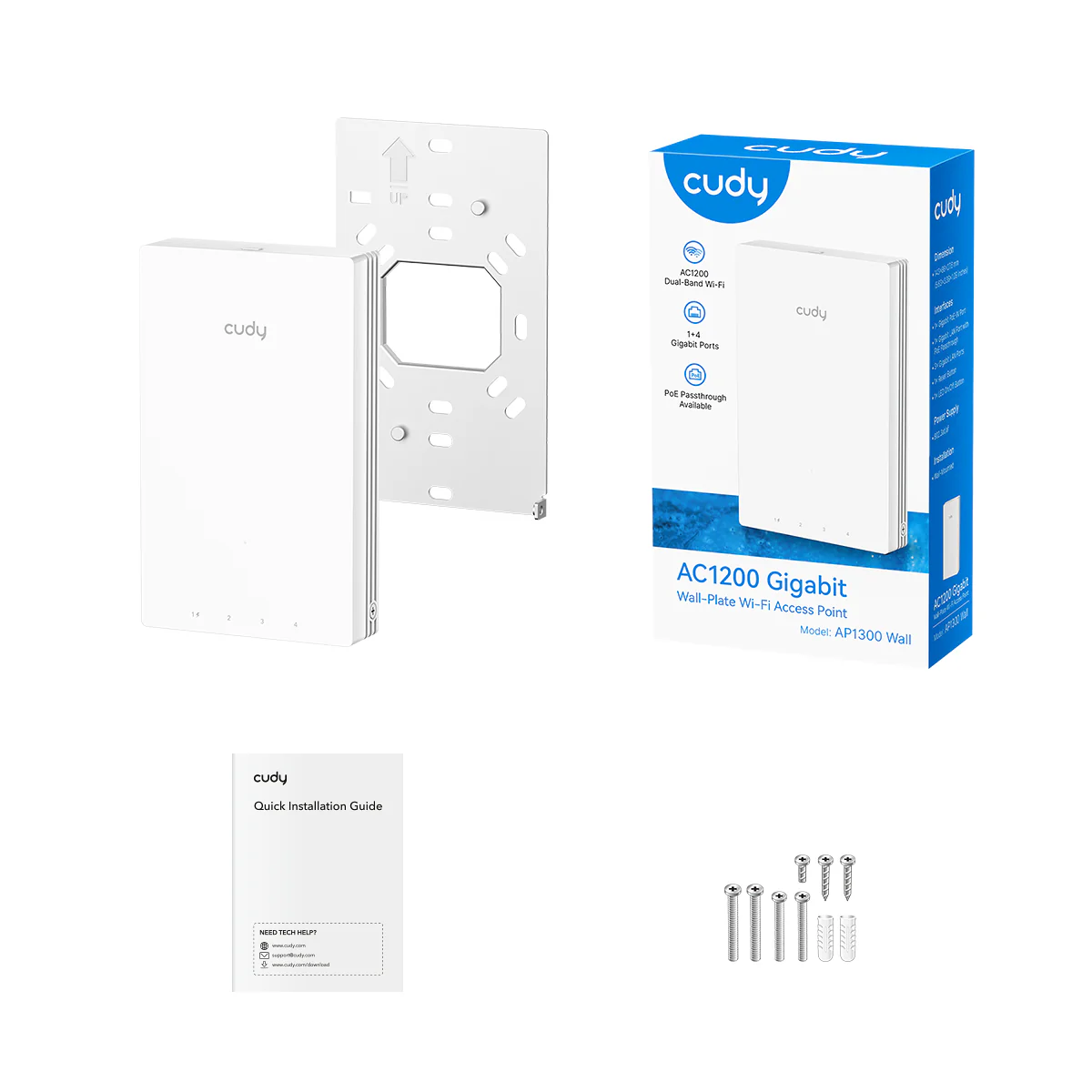 AC1200 Wall-Plate Access Point, AP1300 Wall 1.0 - Image 5