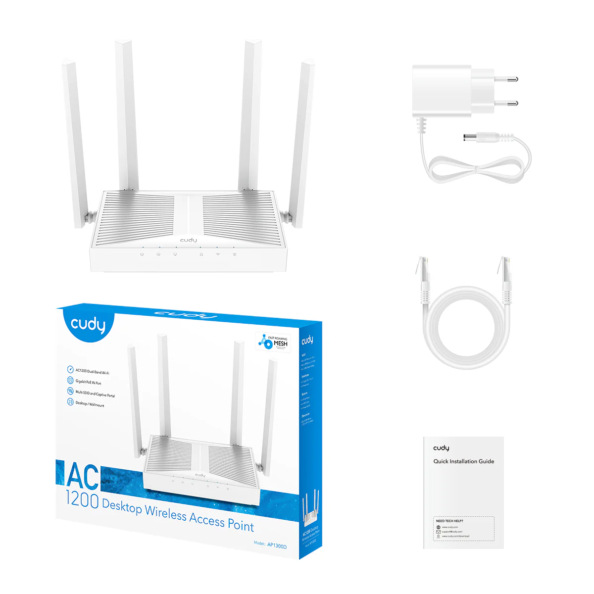 AC1200 Desktop Wireless Access Point, AP1300D 1.0 - Image 3