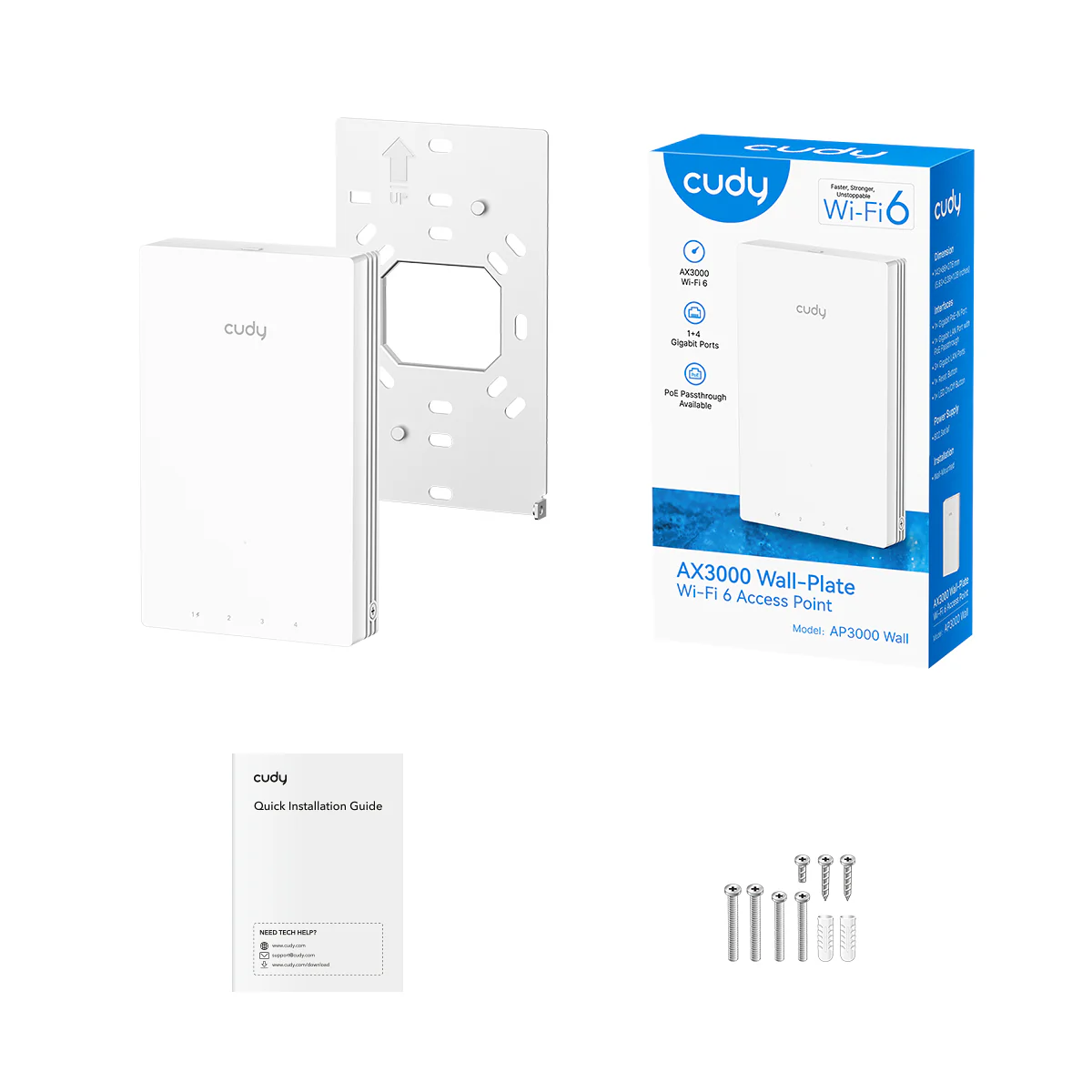 AX3000 Wall-Plate Wi-Fi 6 Access Point, AP3000 Wall 1.0 - Image 5