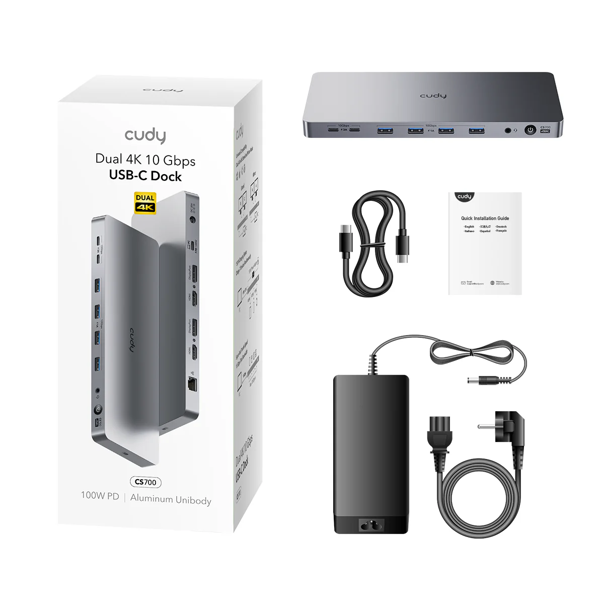 Dual 4K 10 Gbps USB-C Dock, CS700 1.0 - Image 7