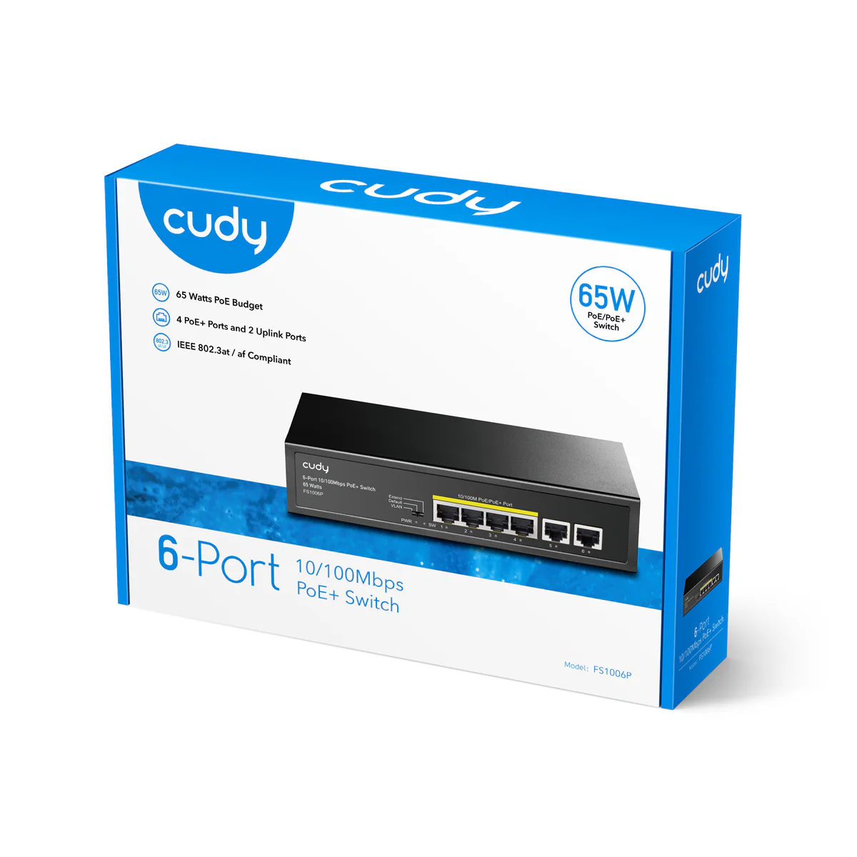 4-FE PoE Switch with 2 Uplink FE, FS1006P 2.0 - Image 4
