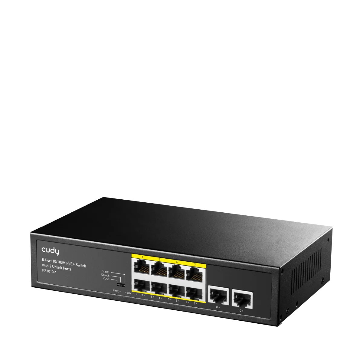 8-FE PoE Switch with 2 Uplink FE, FS1010P 2.0 - Image 2