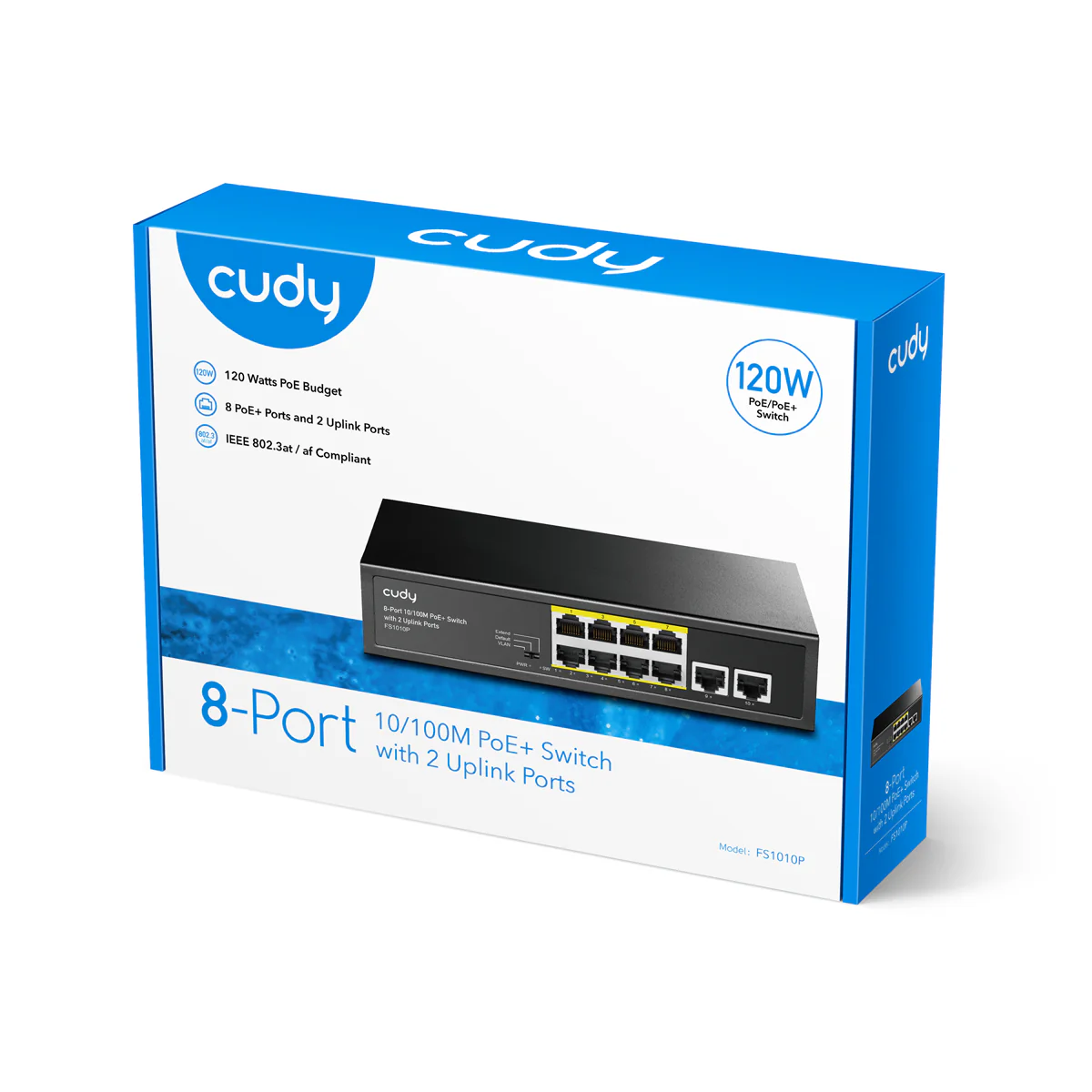 8-FE PoE Switch with 2 Uplink FE, FS1010P 2.0 - Image 4