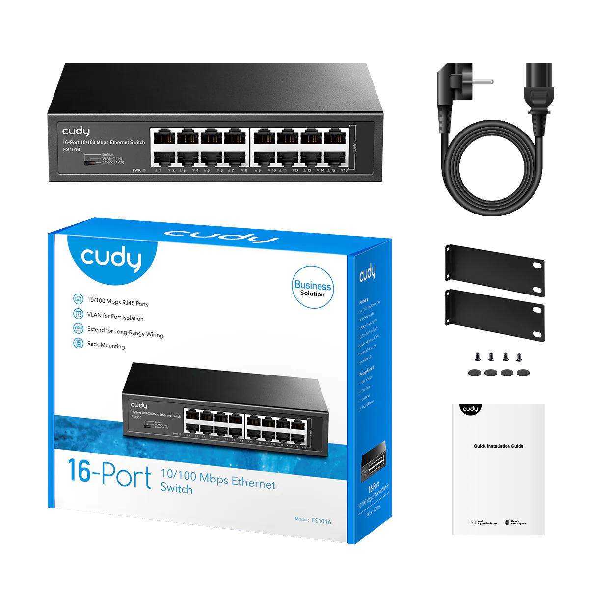 16-Port 10/100 Mbps Ethernet Switch, FS1016 1.0 - Image 4