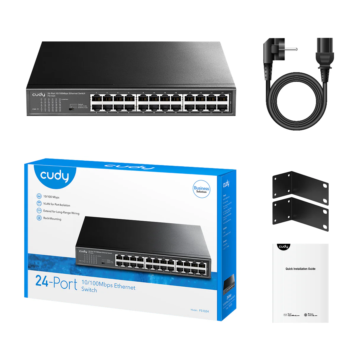 24-Port 10/100 Mbps Ethernet Switch, FS1024 1.0 - Image 4