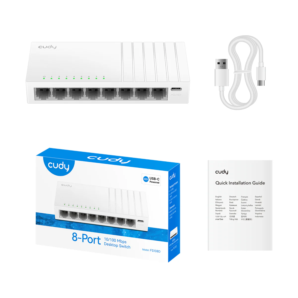 8-Port 10/100 Mbps Desktop Switch, FS108D 5.0 - Image 3