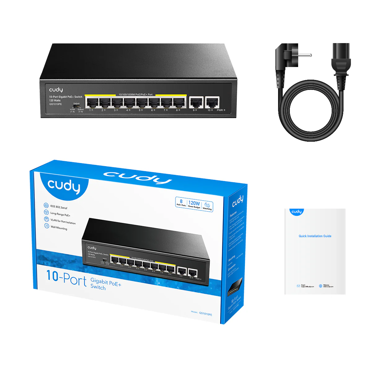 10-Port Gigabit PoE+ Switch, GS1010PE 1.0 - Image 5