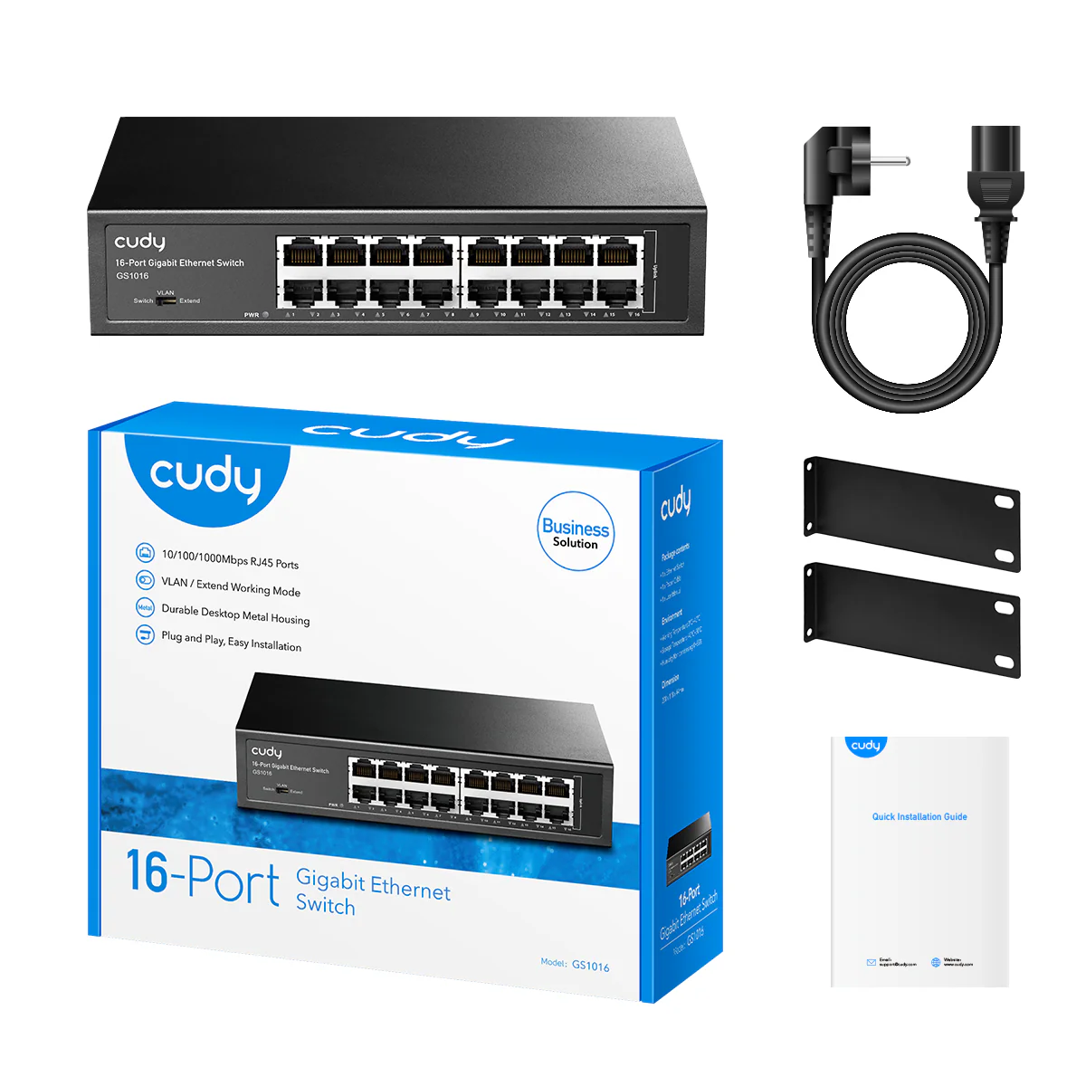 16-Port Gigabit Unmanaged Switch, GS1016 2.0 - Image 4