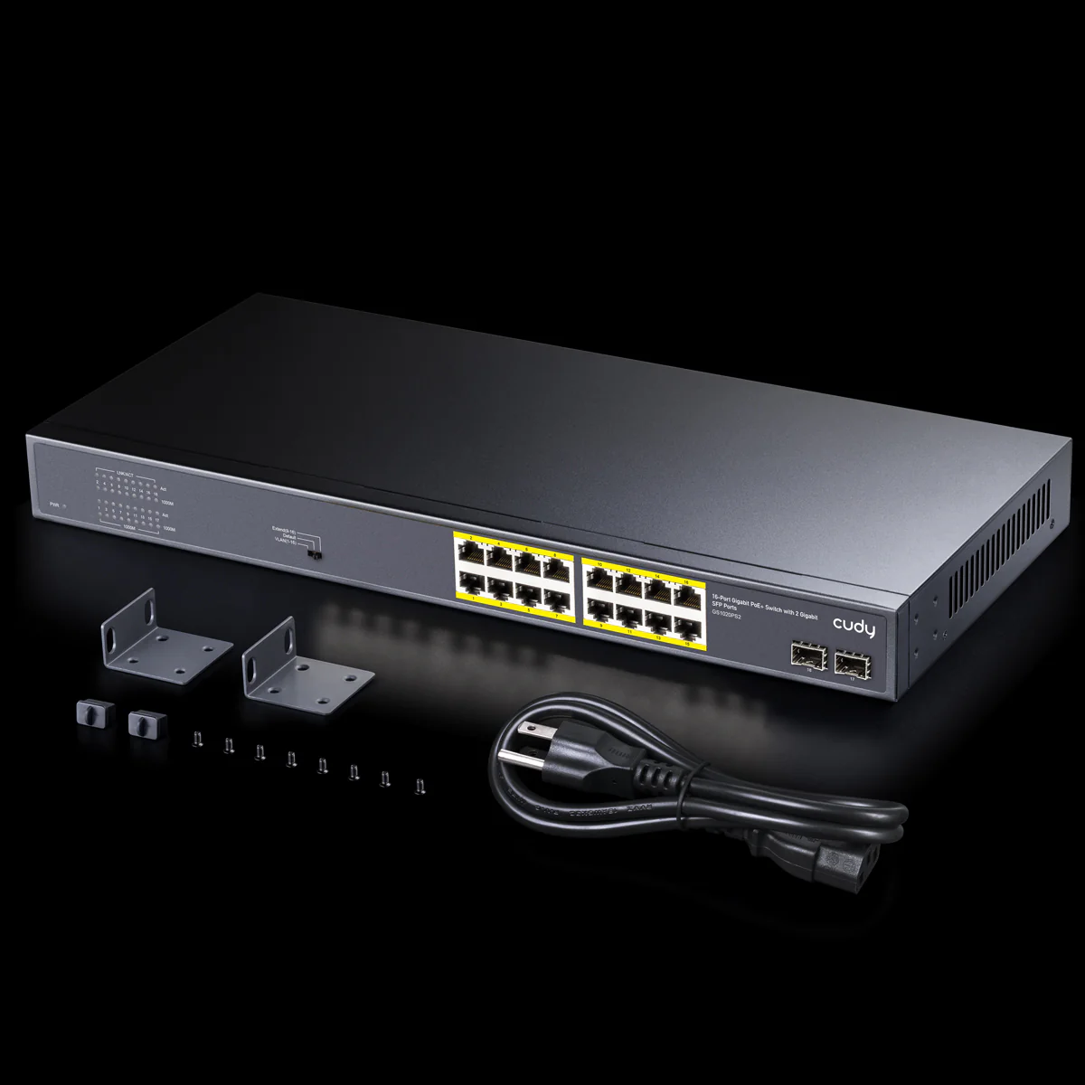 16-GbE PoE Switch with 2 Uplink SFP, GS1020PS2 2.0 - Image 3