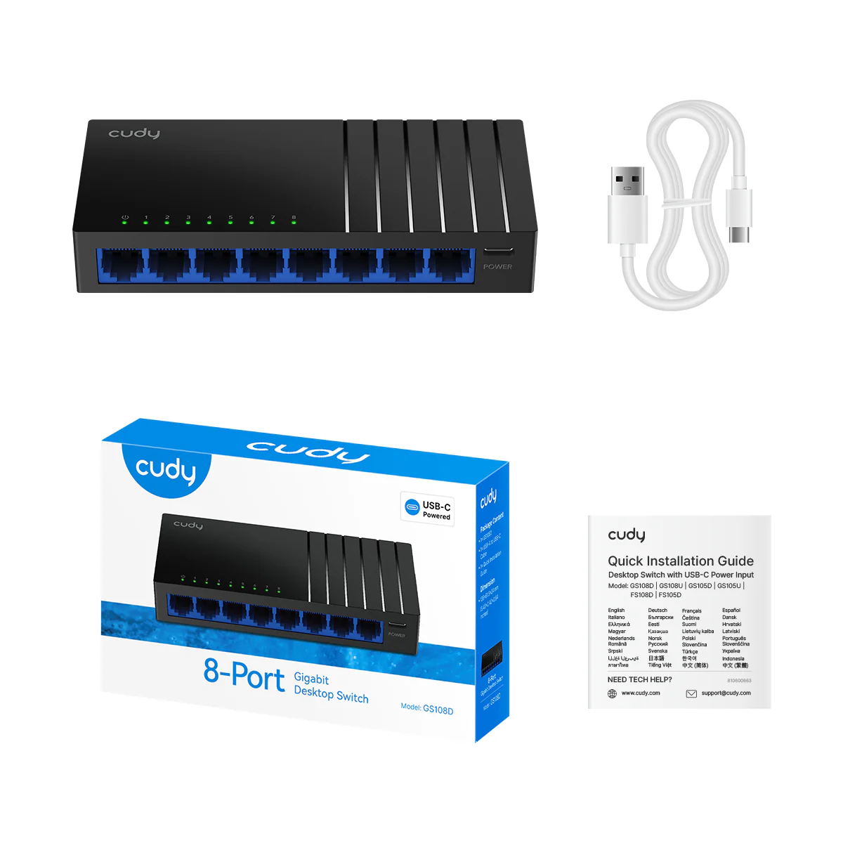 8-Port Gigabit Desktop Switch, GS108D 7.0 - Image 3