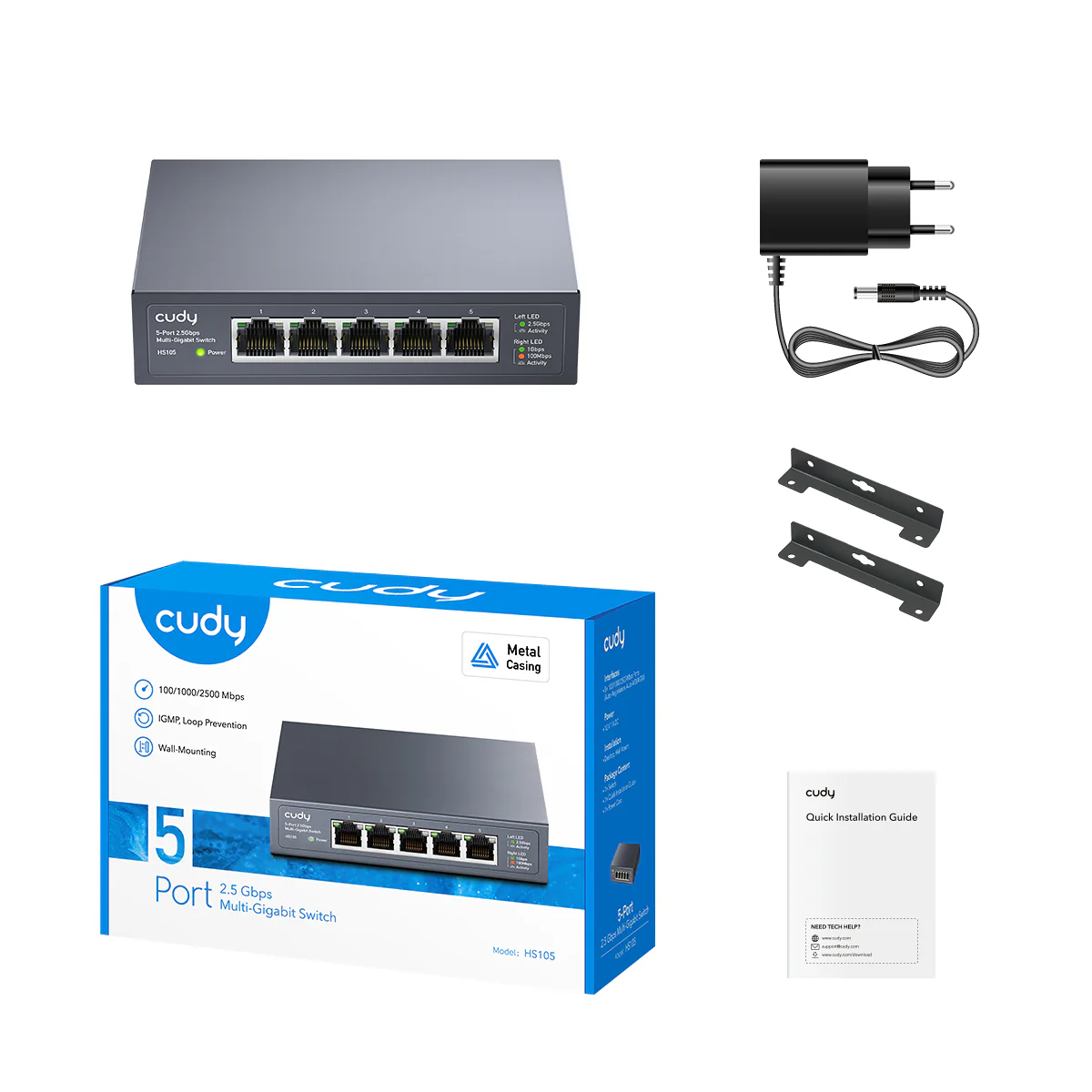 5-Port 2.5G Unmanaged Switch, HS105 1.0 - Image 4