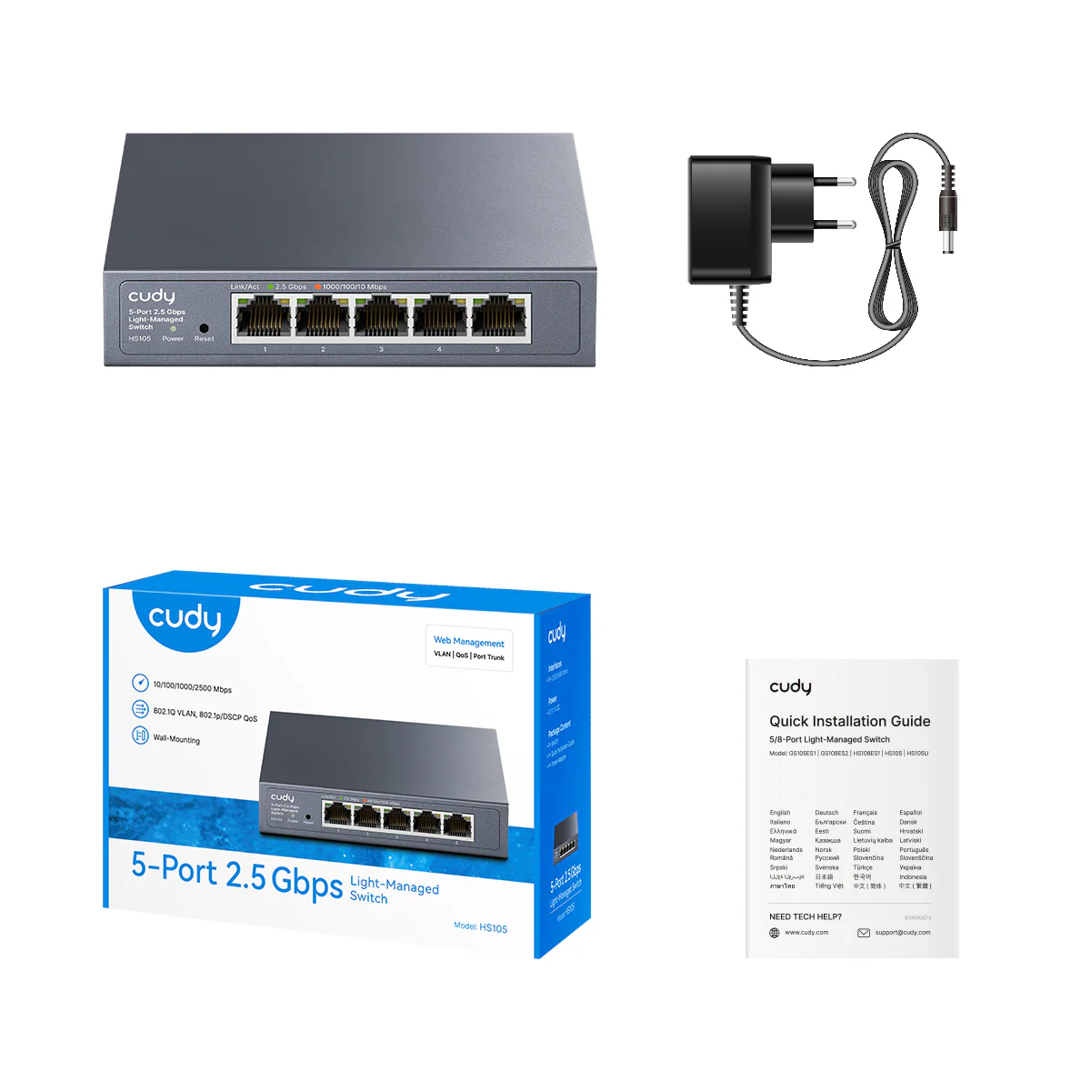 5-Port 2.5G Easy-Managed Switch, HS105 3.0 - Image 4