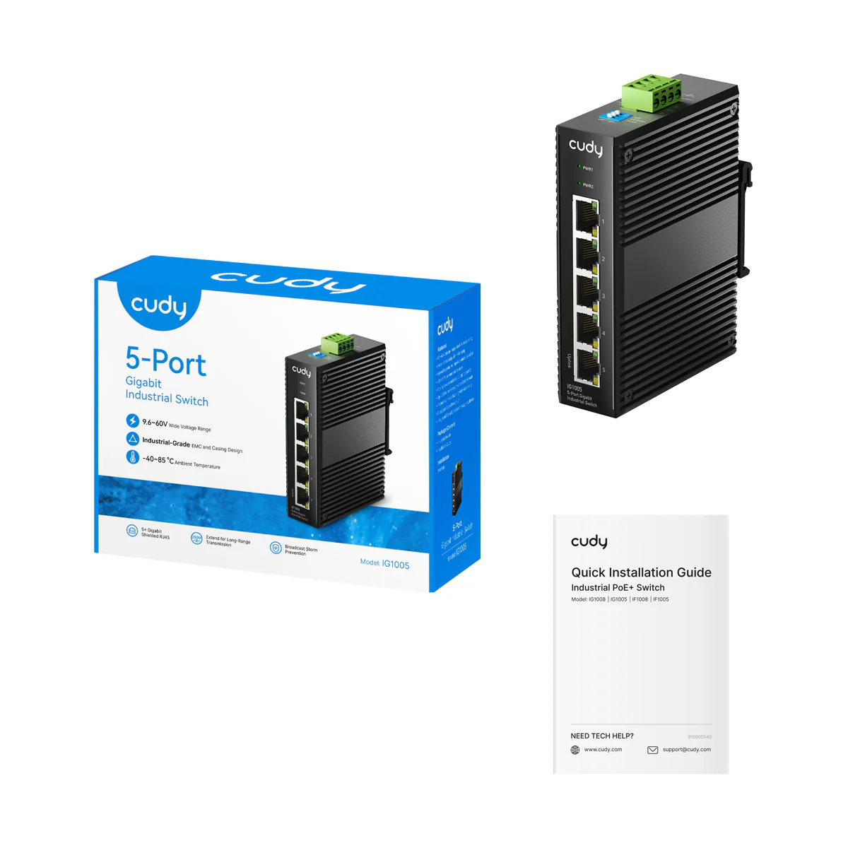 5-Port Gigabit Industrial Switch, IG1005 2.0 - Image 3