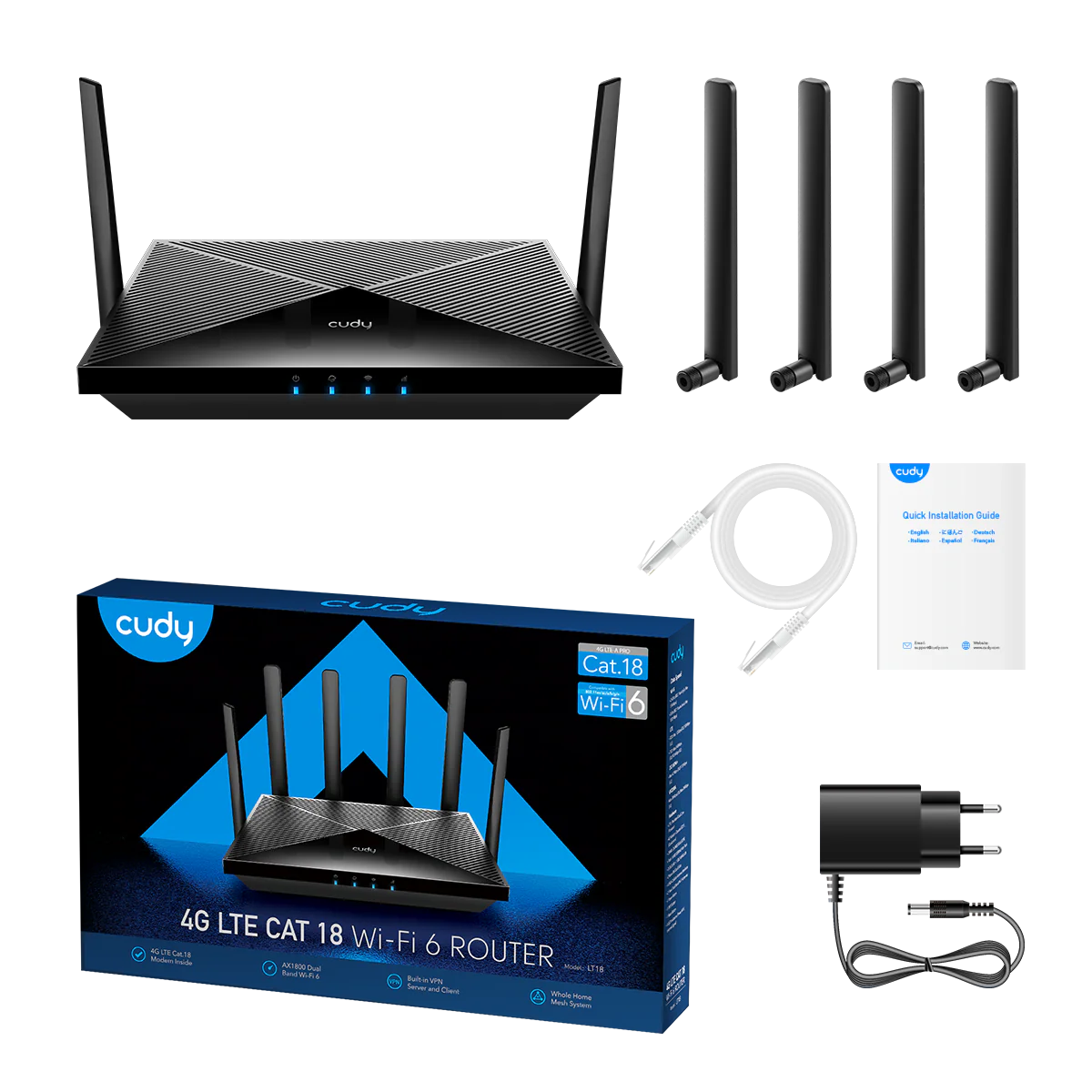 4G Cat 18 AX1800 Wi-Fi 6 Router, LT18 1.0 - Image 5