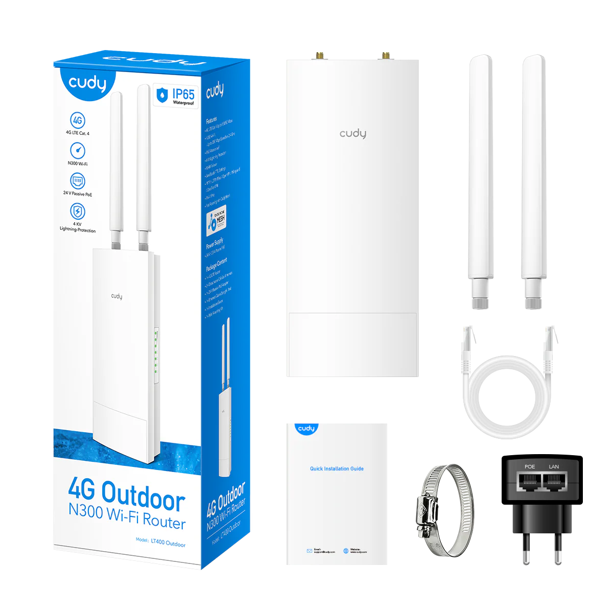 Indoor/Outdoor 4G N300 Wi-Fi Router, LT400 Outdoor 1.0 - Image 6