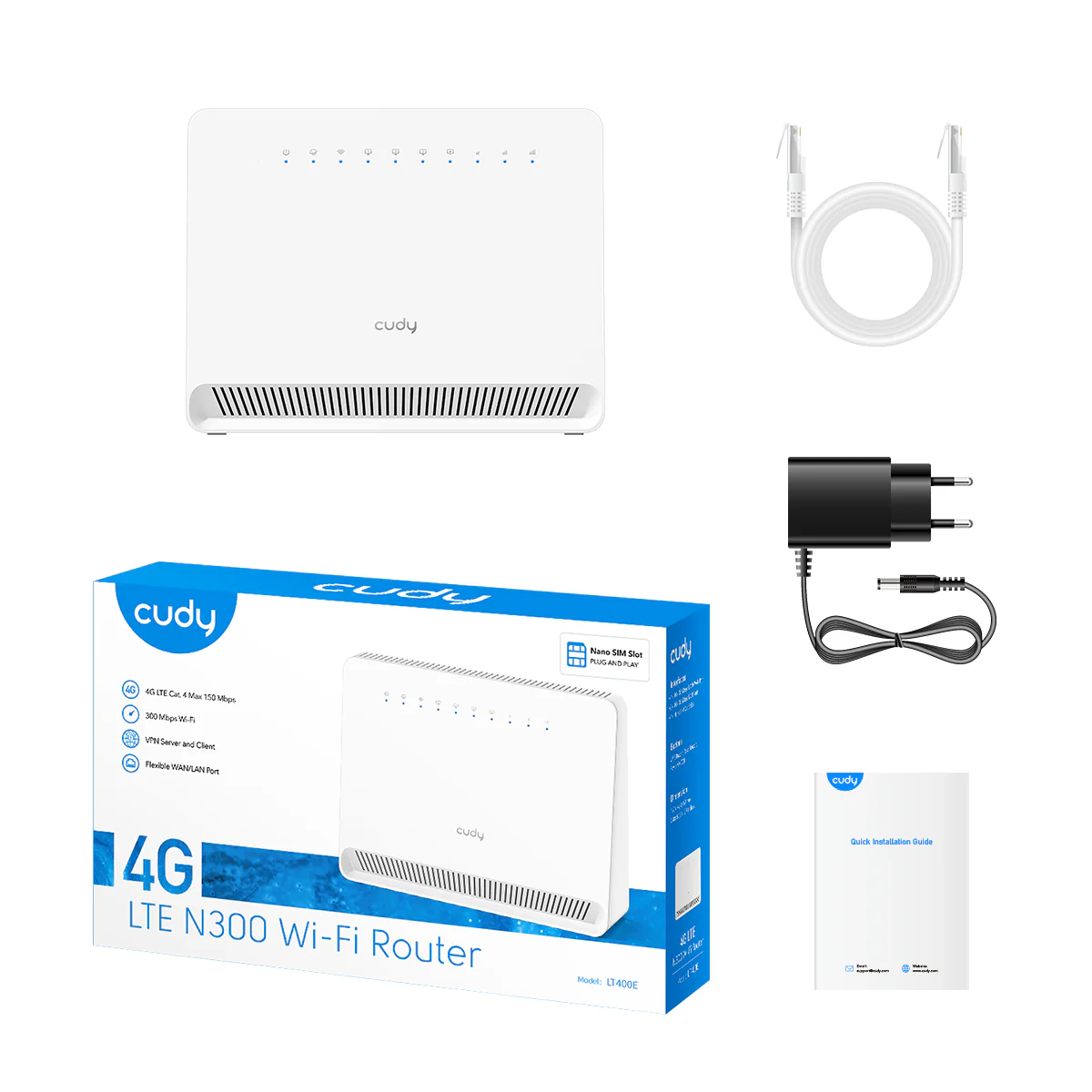 4G N300 Wi-Fi Router, LT400E 1.0 - Image 5