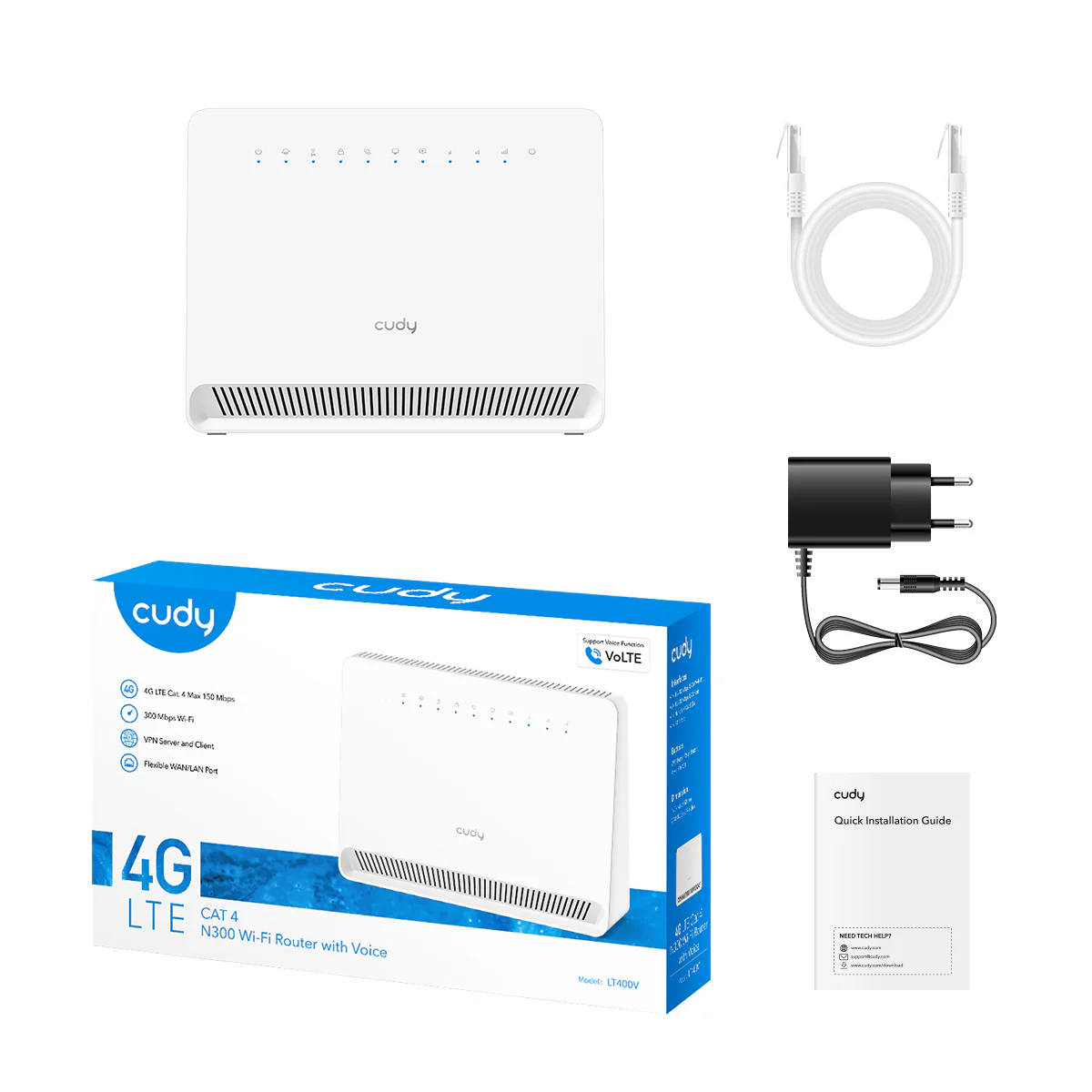 4G N300 Wi-Fi Router with Voice, LT400V 1.0 - Image 5
