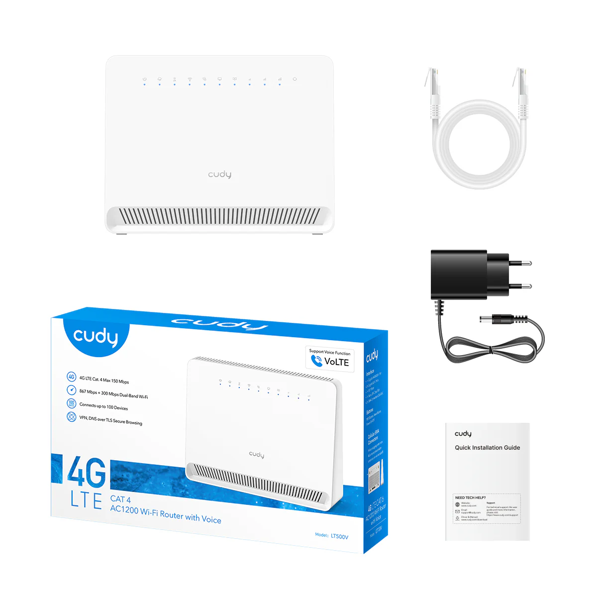 4G AC1200 Wi-Fi Router, with Voice LT500V 1.0 - Image 5