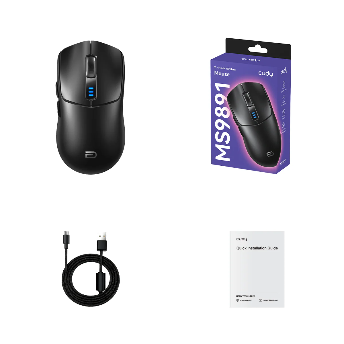Tri-Mode Wireless Mouse, MS9891 1.0 - Image 3