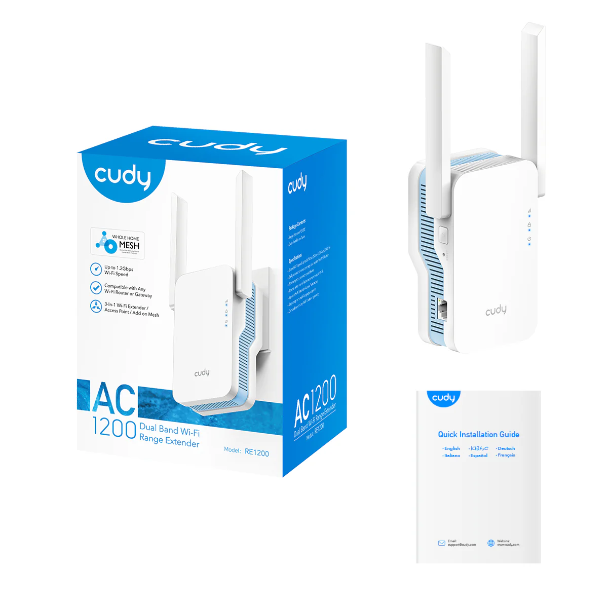AC1200 Mesh Wi-Fi Range Extender, RE1200 1.0 - Image 6