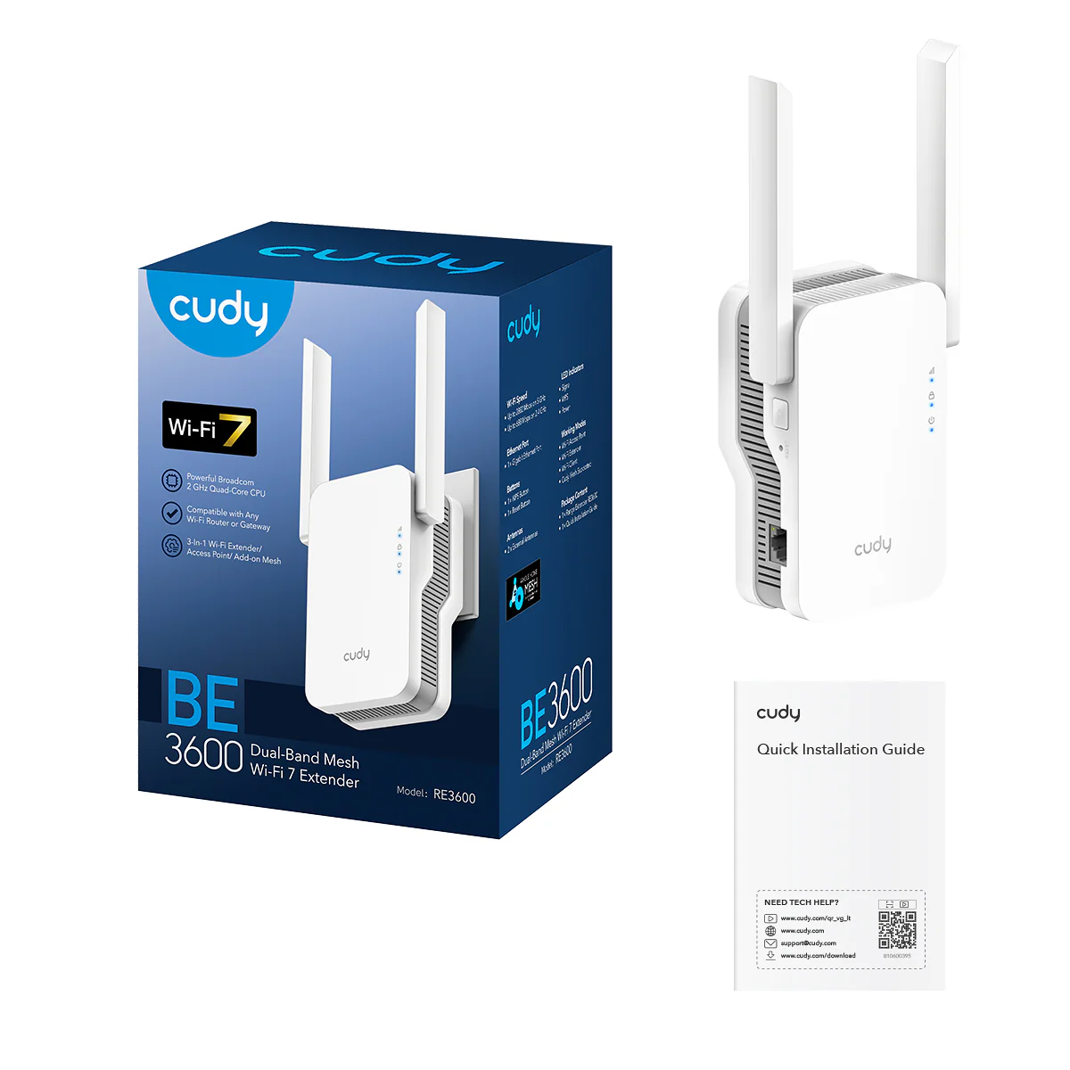 BE3600 Mesh Wi-Fi 7 Range Extender, RE3600 1.0 - Image 5