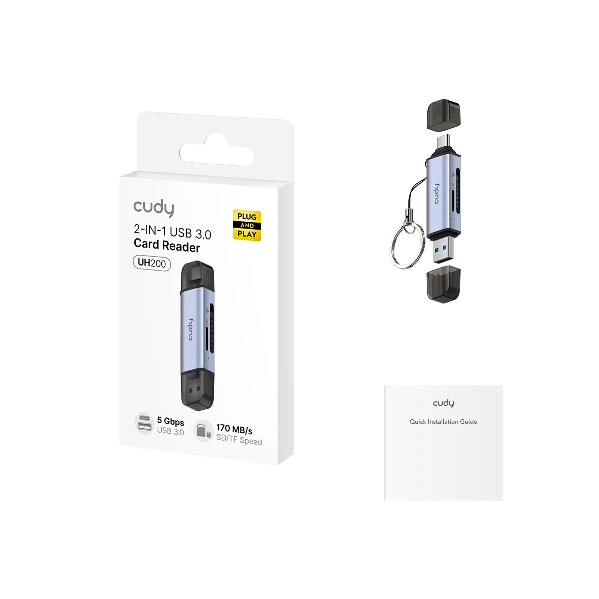 2-In-1 USB 3.0 Card Reader, UH200 1.0 - Image 4
