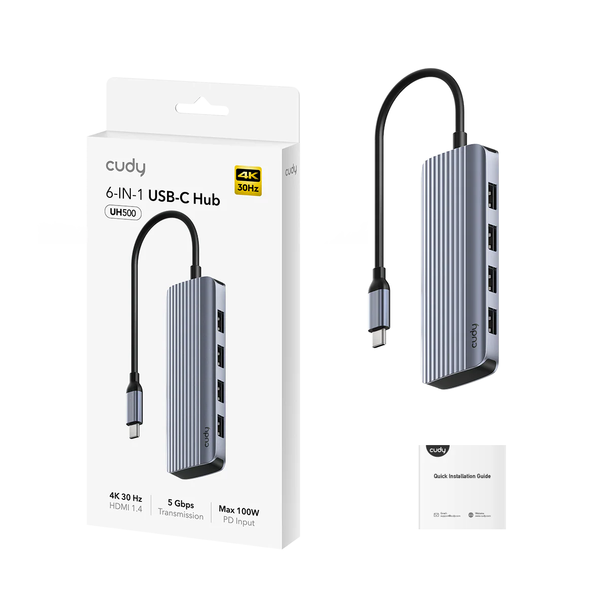 6-In-1 HDMI 4K USB-C Hub, UH500 1.0 - Image 4