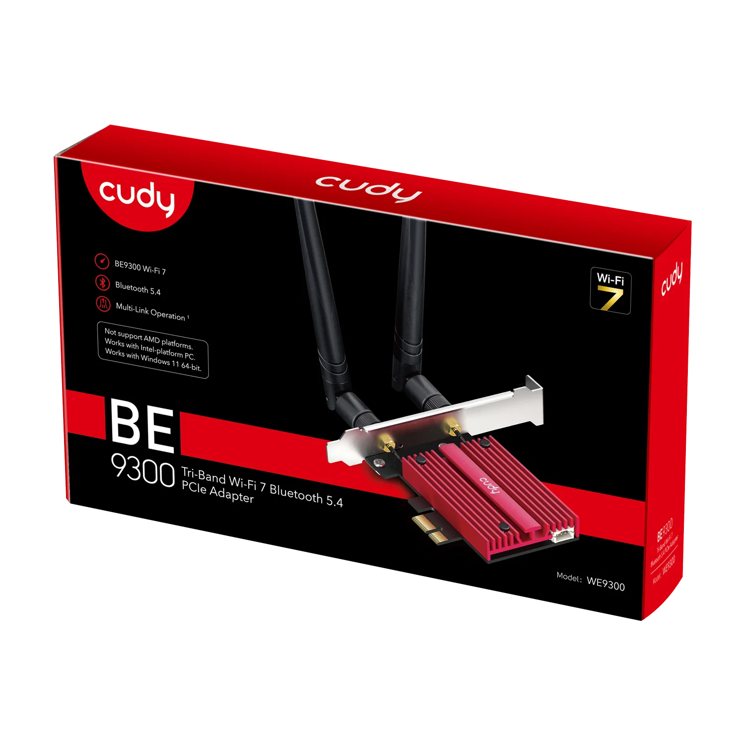BE9300 Wi-Fi 7 Bluetooth 5.4 PCI-E Adapter, WE9300 1.0 - Image 5