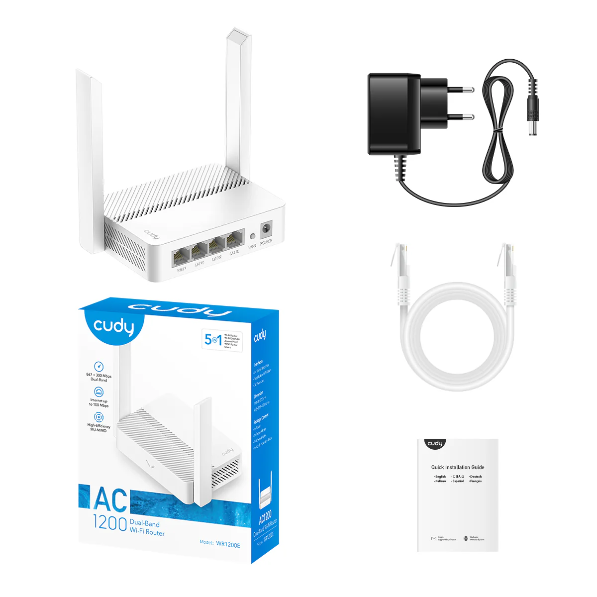 AC1200 Dual-Band Wi-Fi Router, WR1200E 1.0 - Image 6
