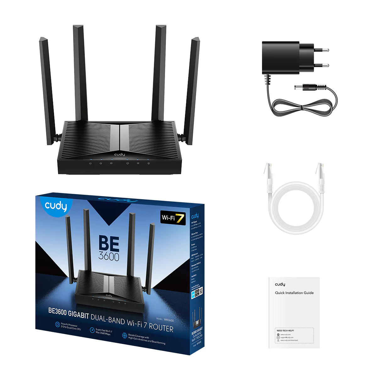 BE3600 Gigabit Mesh Wi-Fi 7 Router, WR3600 1.0 - Image 3