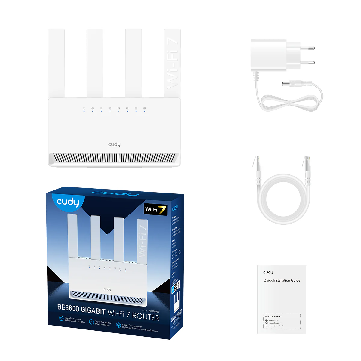 BE3600 Gigabit Mesh Wi-Fi 7 Router, WR3600E 1.0 - Image 3