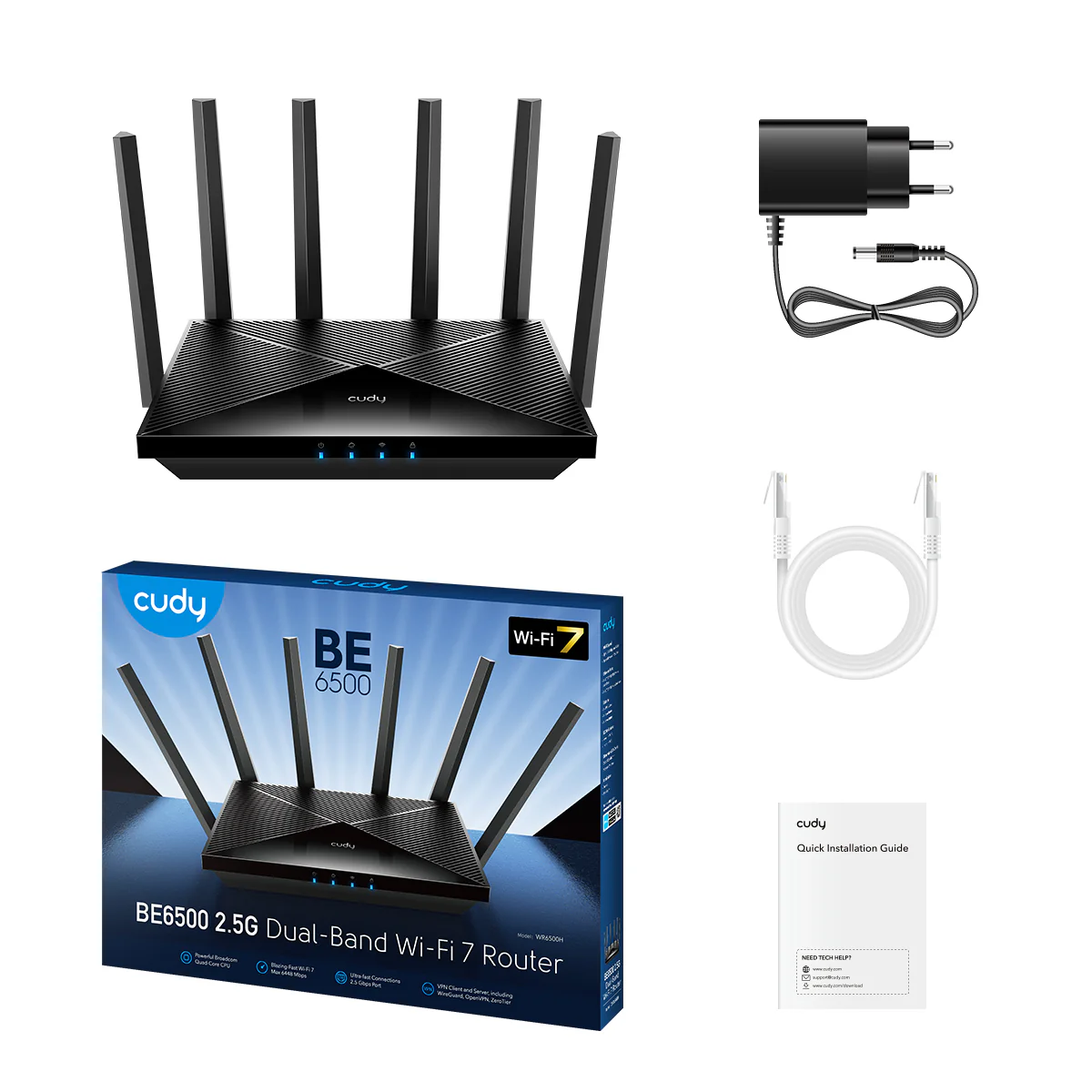 BE6500 2.5G Mesh Wi-Fi 7 Router, WR6500H 1.0 - Image 3