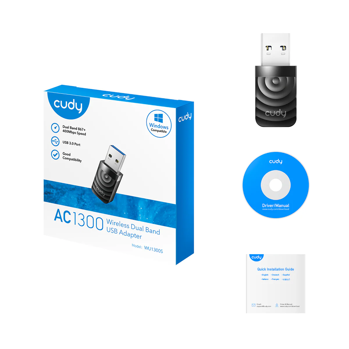 AC1300 Wi-Fi USB Adapter, WU1300S 1.0 - Image 4