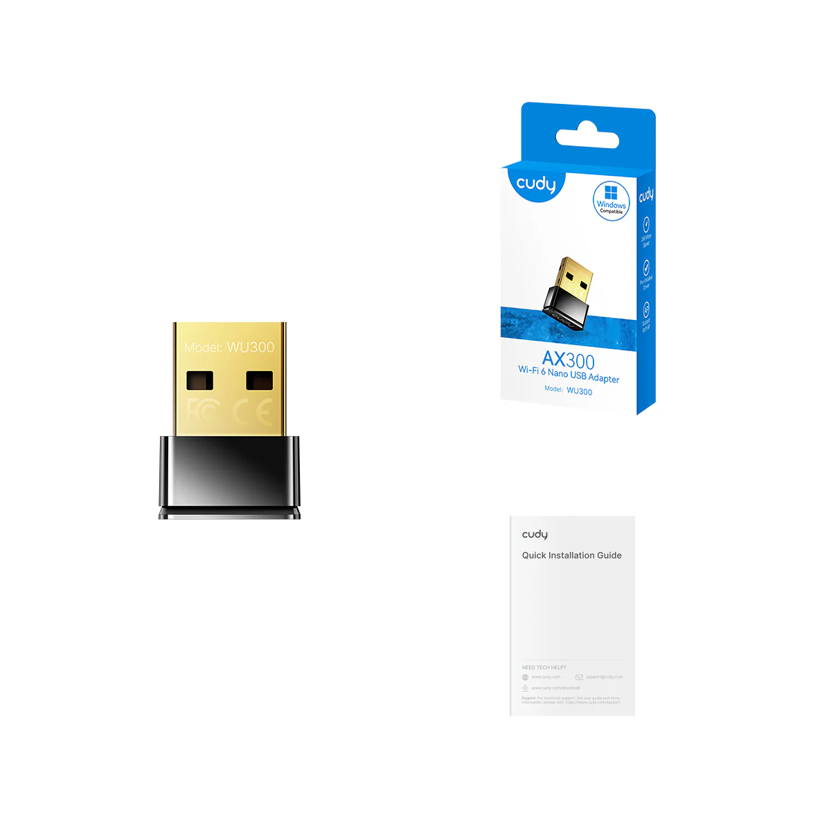AX300 Wi-Fi 6 Nano USB Adapter, WU300 1.0 WU300 1.1 - Image 3