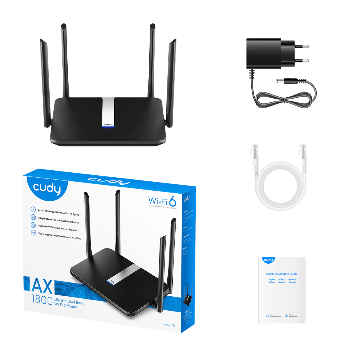 AX1800 Gigabit Mesh Wi-Fi 6 Router, X6 1.0 - Image 6